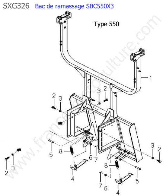 Sbc550x3 - chassis bac (550) ISEKI SXG326