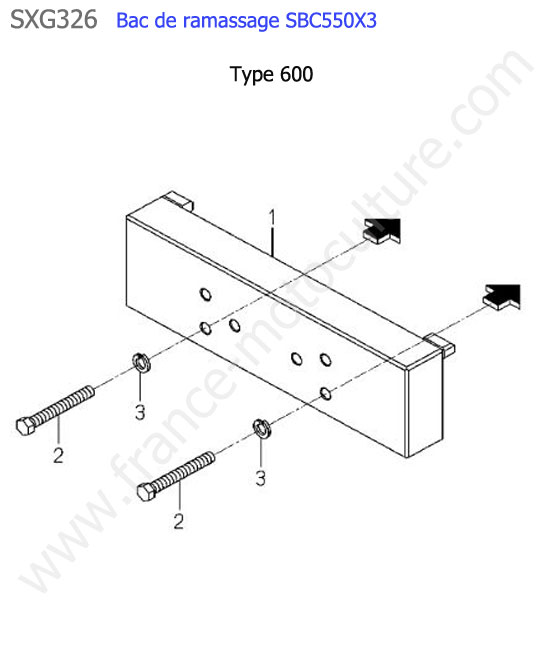 Sbc550x3 - contrepoids (600) ISEKI SXG326