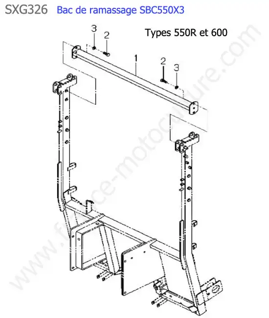 Sbc550x3 - traverse chassis bac (600) ISEKI SXG326
