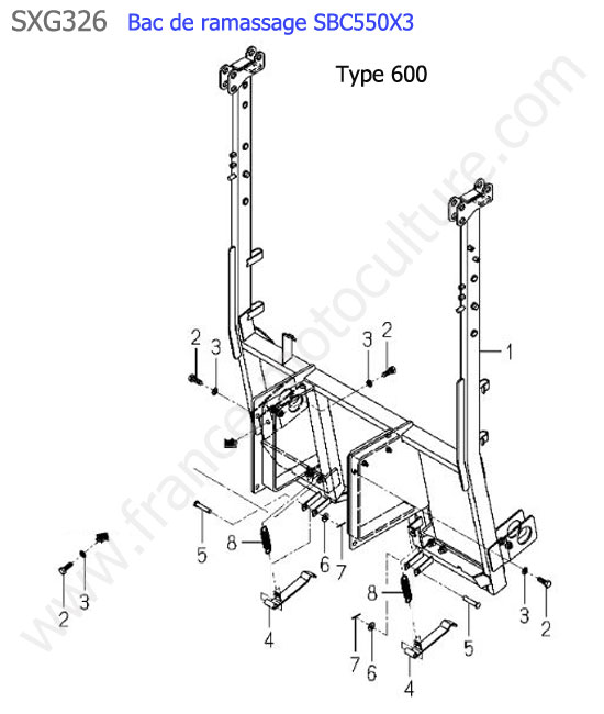 Sbc550x3 - bati bac (600) ISEKI SXG326
