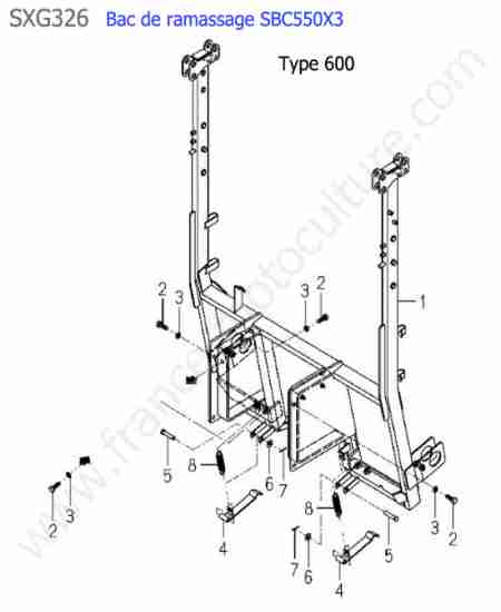 ISEKI - SXG326 : Sbc550x3 - bati bac (600)