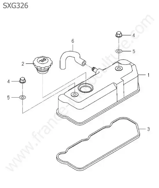 Couvre culasse ISEKI SXG326