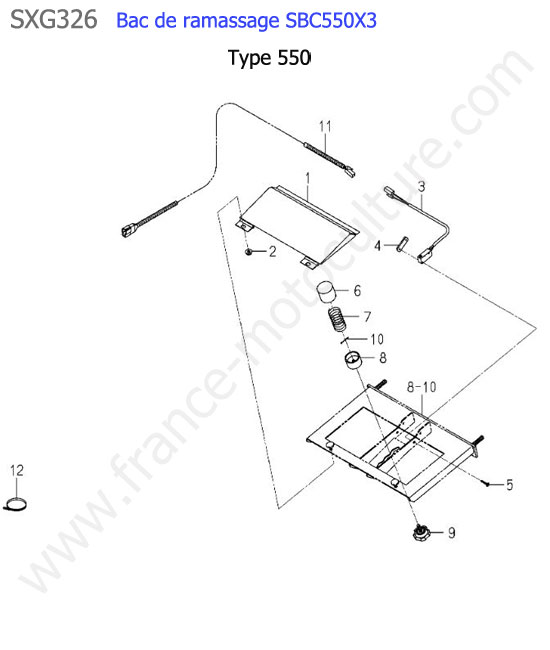 Sbc550x3 - electricite (550) ISEKI SXG326