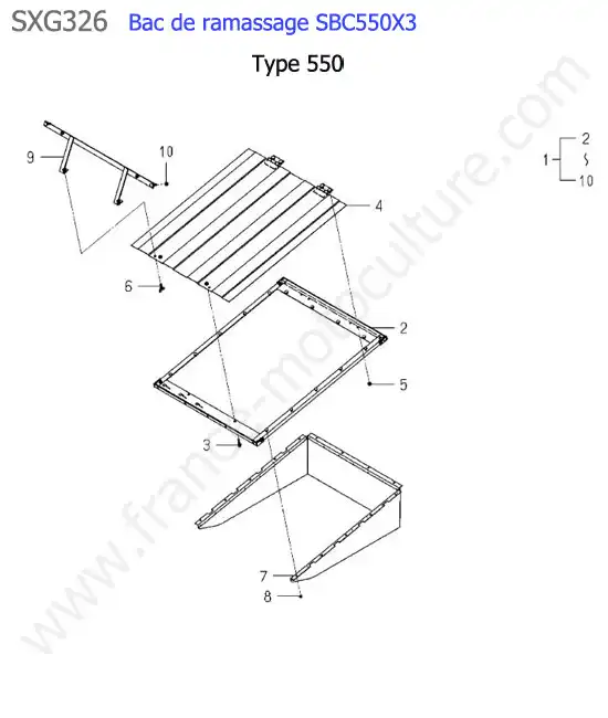 Sbc550x3 - deflecteur (550) ISEKI SXG326