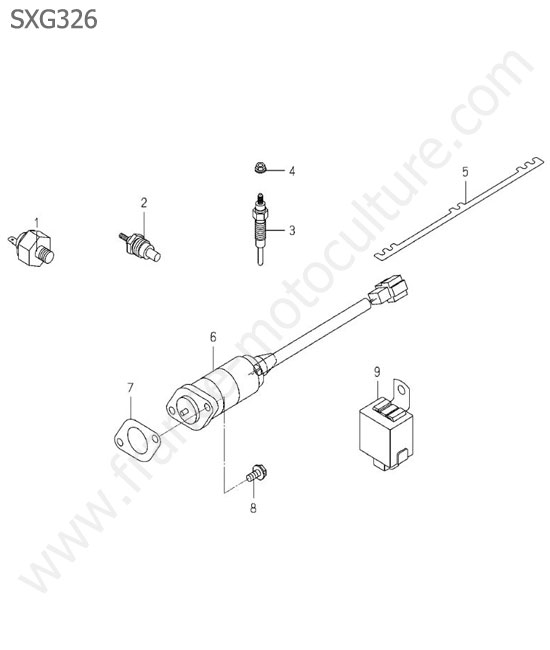 Solenoide / relais / manocontact ISEKI SXG326