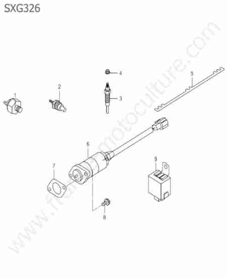 ISEKI - SXG326 : Solenoide / relais / manocontact