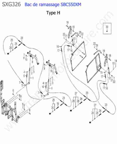 ISEKI - SXG326 : Sbc550xm - verin bennage (type h)