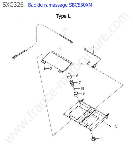 Sbc550xm - electricite bac (type l) ISEKI SXG326