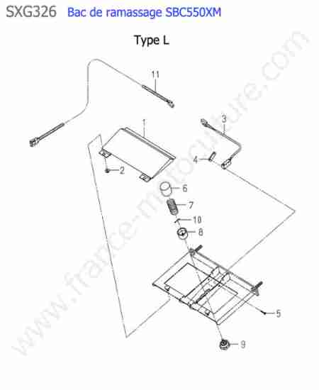 ISEKI - SXG326 : Sbc550xm - electricite bac (type l)