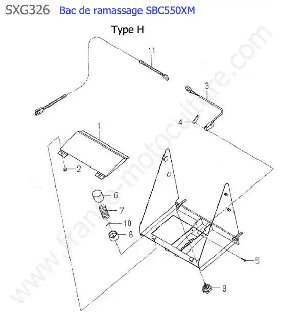 Sbc550xm - electricite bac (type h) ISEKI SXG326