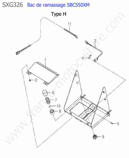 ISEKI - SXG326 : Sbc550xm - electricite bac (type h)