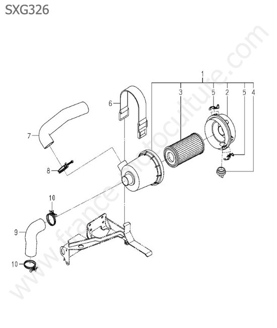 Filtre air ISEKI SXG326