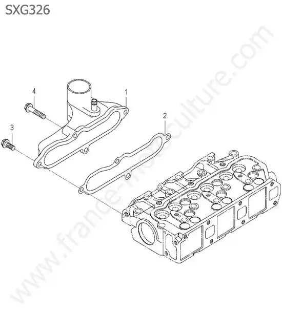 Collecteur admission ISEKI SXG326