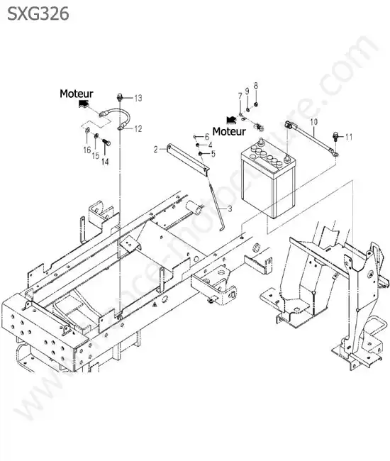 Batterie ISEKI SXG326