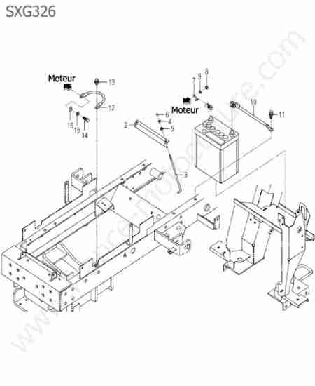 ISEKI - SXG326 : Batterie