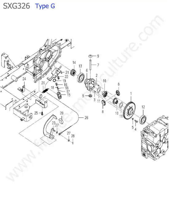 Differentiel (type g) ISEKI SXG326