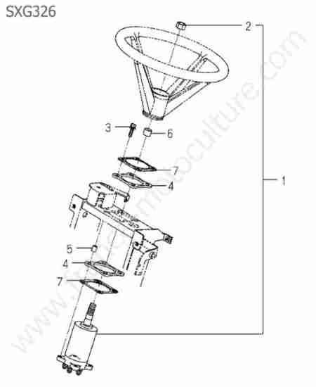 ISEKI - SXG326 : Servo direction
