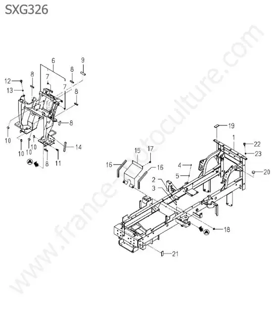 Chassis ISEKI SXG326