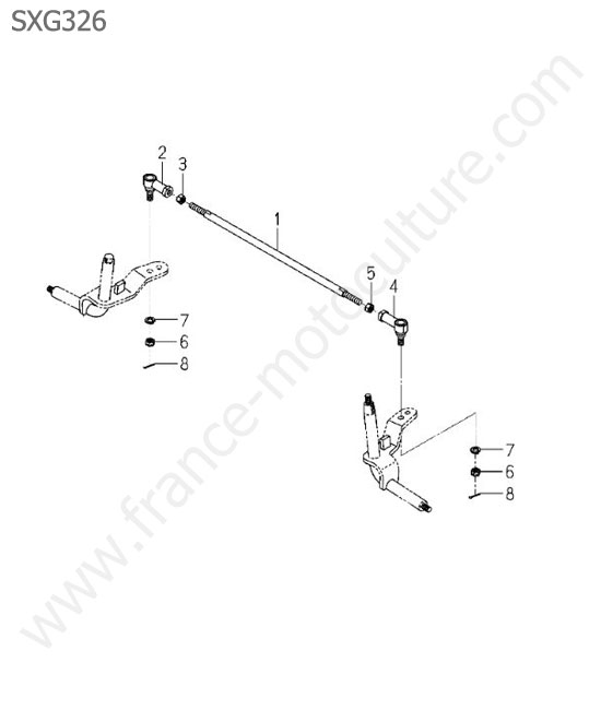 Rotule direction ISEKI SXG326
