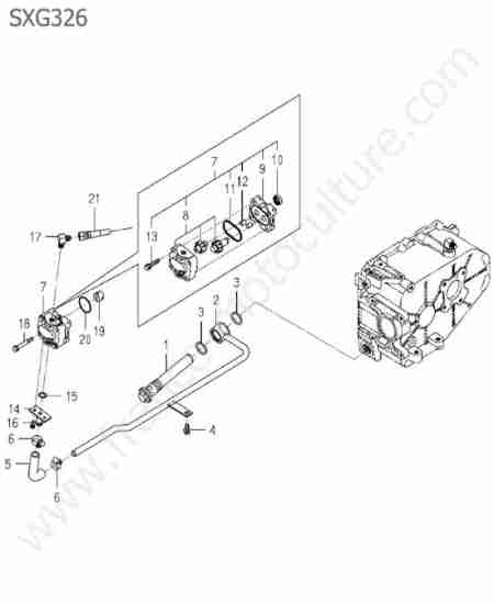 ISEKI - SXG326 : Pompe hydraulique