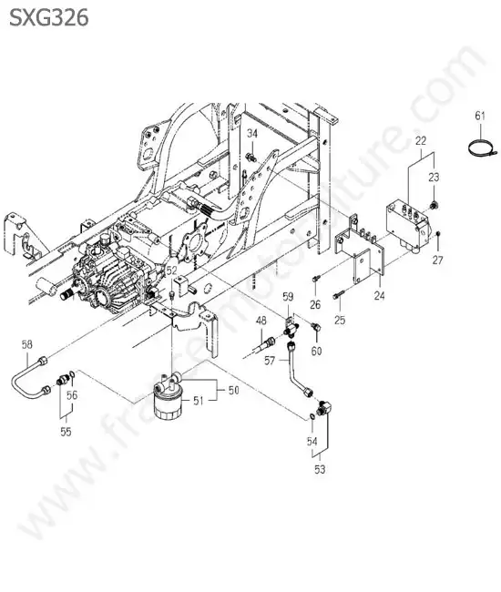 Filtre hydraulique ISEKI SXG326