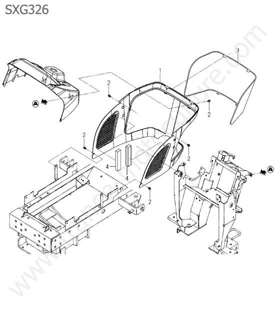 Carter tableau ISEKI SXG326