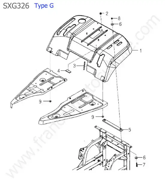 Aile (type g) ISEKI SXG326