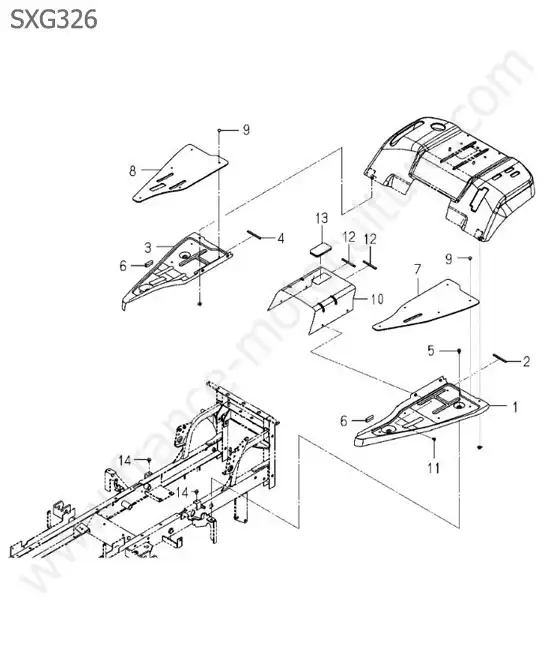 Marchepied ISEKI SXG326