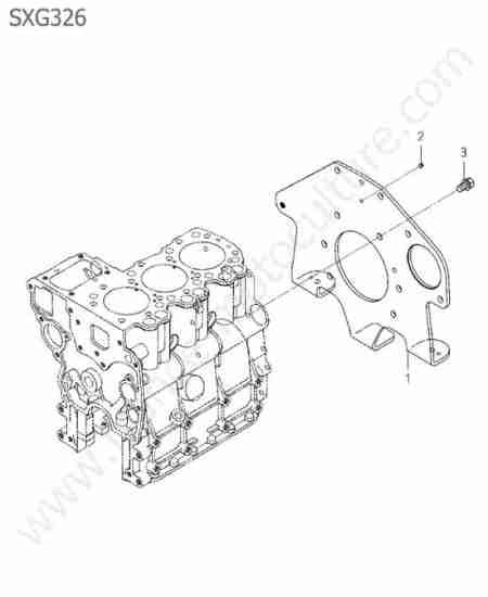 ISEKI - SXG326 : Plaque demarreur