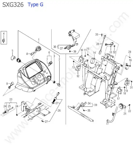 Relais / contacteurs (type g) ISEKI SXG326