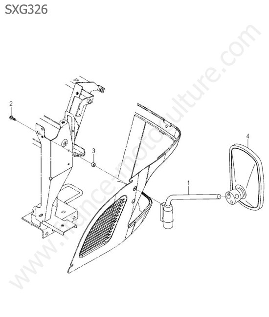 Retroviseur ISEKI SXG326