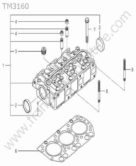 ISEKI - TM3160 : Culasse