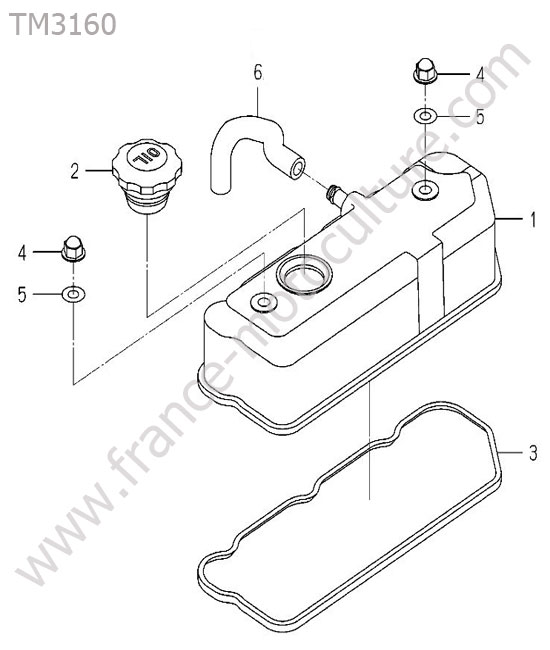 Couvre culasse ISEKI TM3160