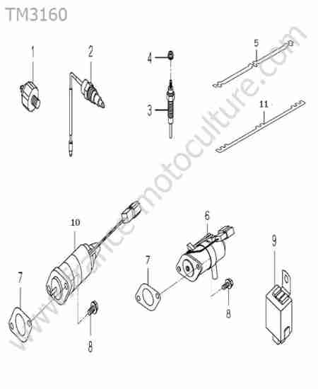 ISEKI - TM3160 : Electricite moteur