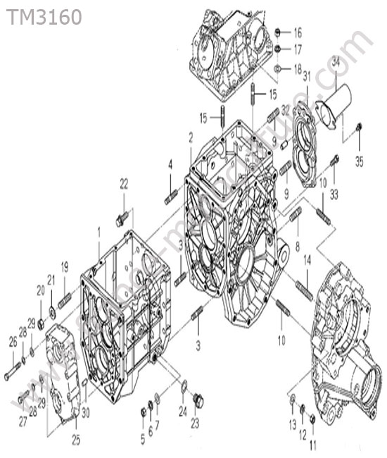 Carter transmission ISEKI TM3160