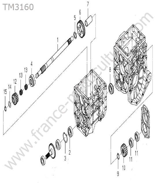 Pignon prise force ISEKI TM3160