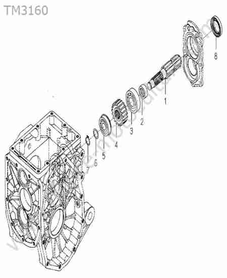 ISEKI - TM3160 : Arbre prise force