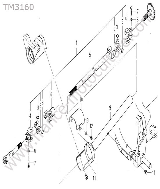 Cardan transmission ISEKI TM3160