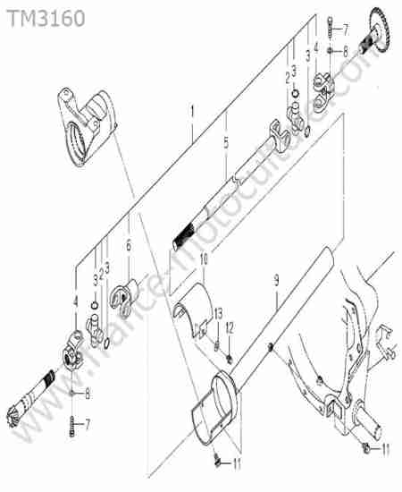 ISEKI - TM3160 : Cardan transmission