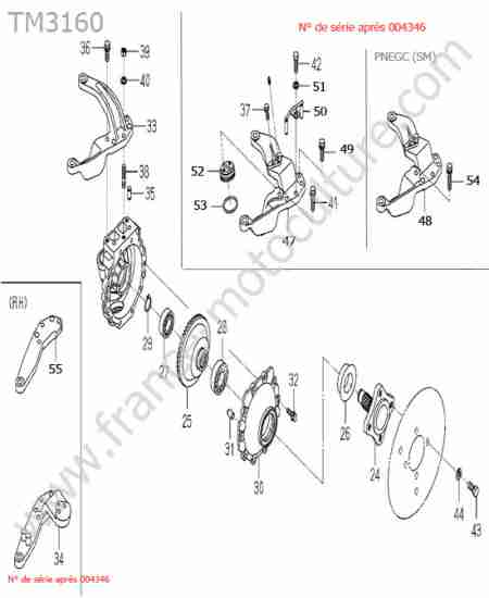 ISEKI - TM3160 : Reducteur avant