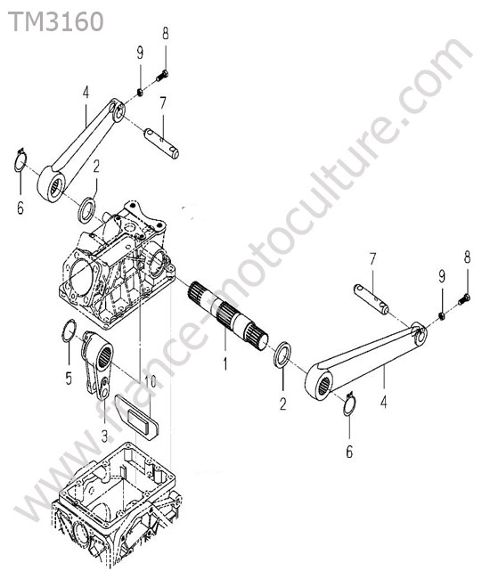 Bras relevage ISEKI TM3160