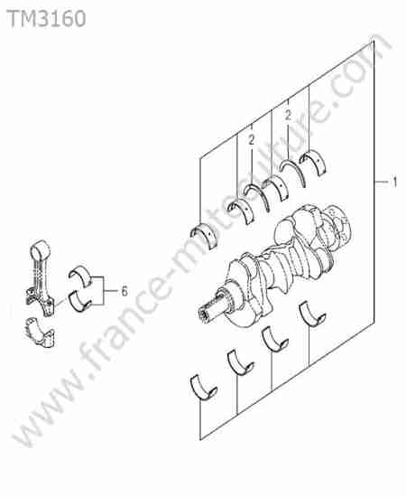 ISEKI - TM3160 : Coussinets