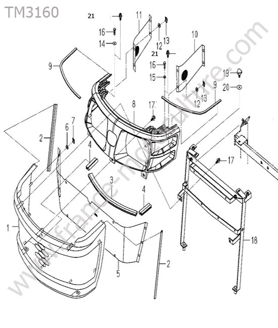 Calandre ISEKI TM3160