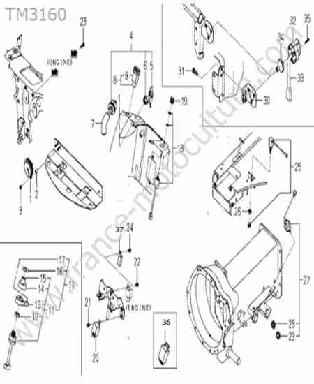 ISEKI - TM3160 : Pieces electriques
