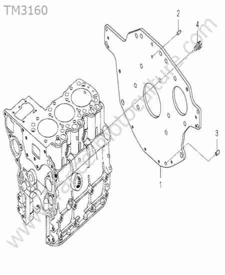 ISEKI - TM3160 : Plaque moteur