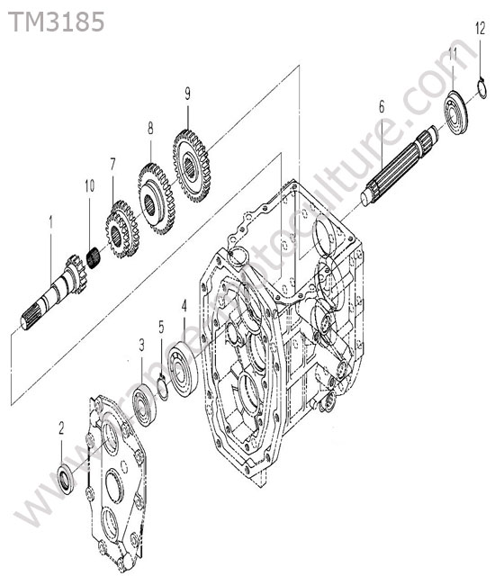 Arbre entree ISEKI TM3185