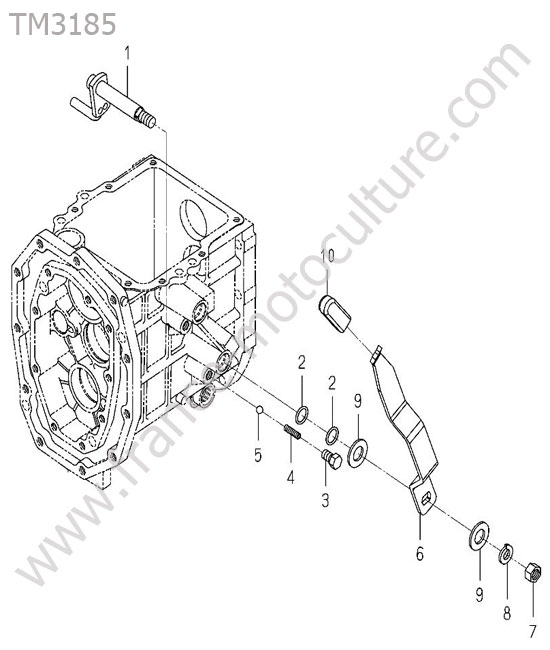 Levier prise force ISEKI TM3185