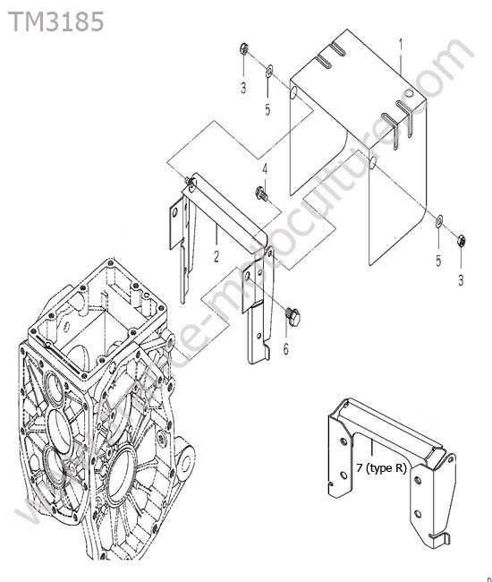 Protection prise force ISEKI TM3185