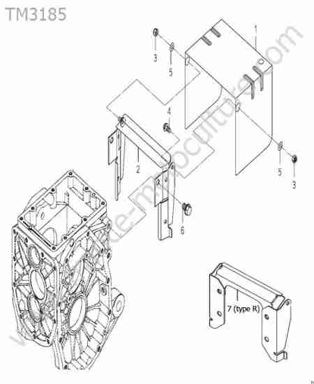 ISEKI - TM3185 : Protection prise force