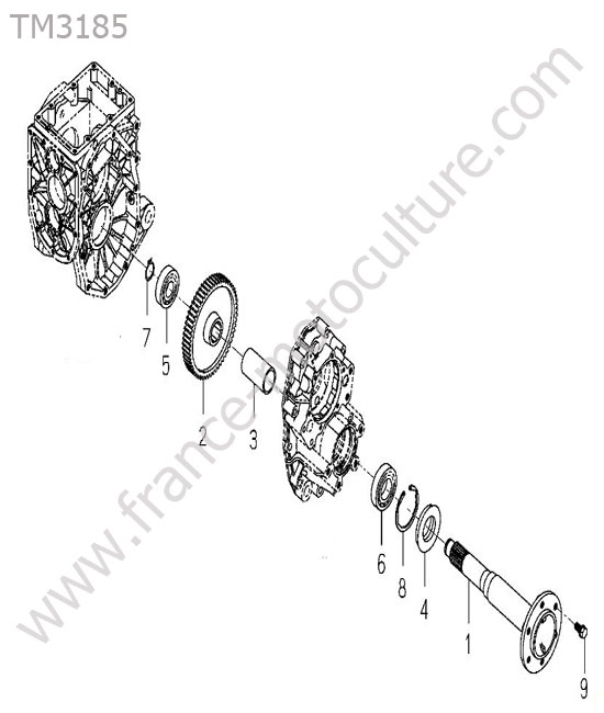 Pont arriere ISEKI TM3185